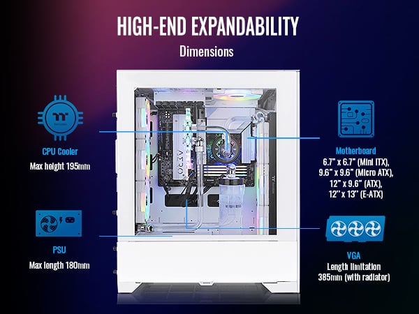 Thermaltake CTE T500 Air Snow E-ATX Full Tower Case